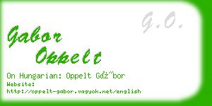 gabor oppelt business card